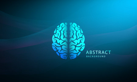 Abstract technology, futuristic, energy technology concept. stripes lines with blue light, speed and motion blur over dark blue background.のイラスト素材