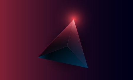 Abstract dark purple polygon triangles shape pattern on background. Illustration Vector design...