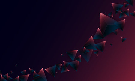 Abstract dark purple polygon triangles shape pattern on background. Illustration Vector design...