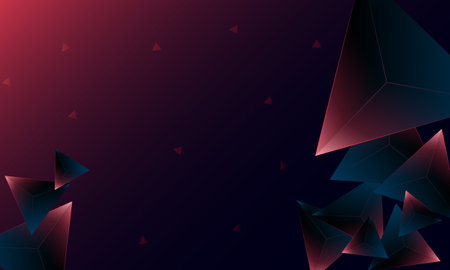 Abstract dark purple polygon triangles shape pattern on background. Illustration Vector design...