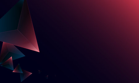 Abstract dark purple polygon triangles shape pattern on background. Illustration Vector design...