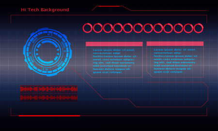 Abstract technology concept particle connection background with blue lights. blue color abstract screen, hi speed internet technology.のイラスト素材