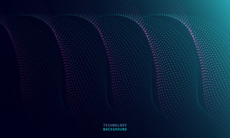 abstract wave technology background with blue light smooth and flow. Big data. Abstract background...