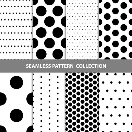 Vector Abstract Geometric Seamless Pattern Design Collectionのイラスト素材