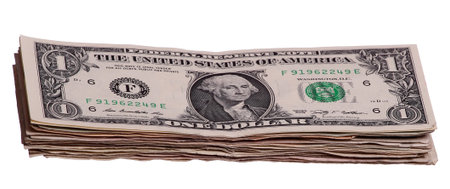 stack of 1 dollar notes