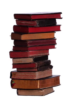 old historic books stackedの写真素材