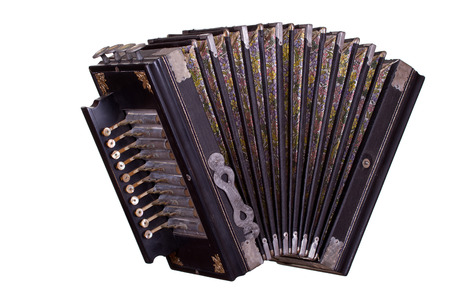 very old accordionの写真素材