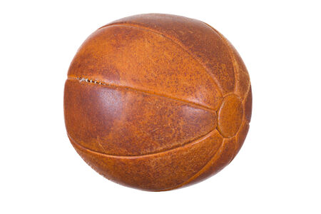 very old medicine ballの写真素材