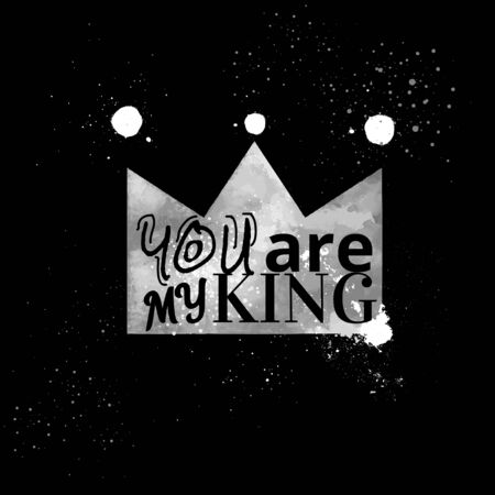 crown on the blackboardのイラスト素材