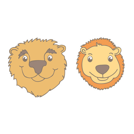 Vector illustration of cute animals. Vector illustration of cartoon bear. Cute wildlife cartoon animalsのイラスト素材