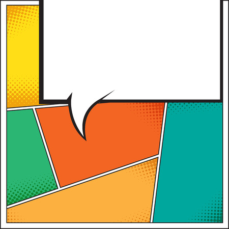 Speech Bubble in Pop-Art Style. lichtenstein pop art. Speech Bubbles in Pop-Art Style. Pop art comics background with space for coments. andy warhol pop artのイラスト素材