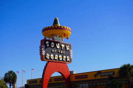 Hamer, South Carolina, USA November 13, 2021: South of the Border tourist attraction off of I-95.のeditorial素材