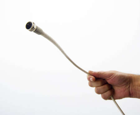 A cable to connect the televisionの写真素材