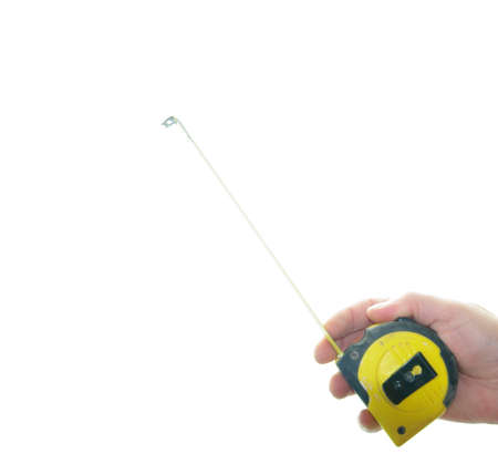 Hand showing an object with a white backgroundの写真素材