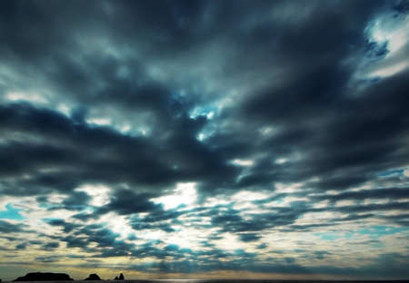 Cloudy skiesの写真素材