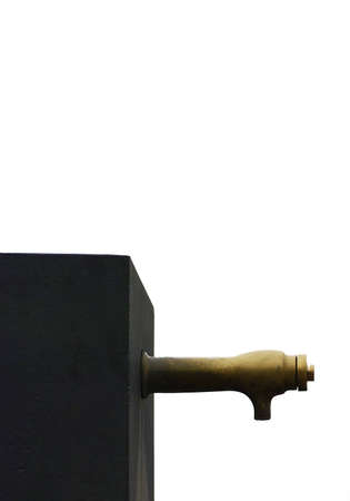 A water source with the background isolated on whiteの写真素材