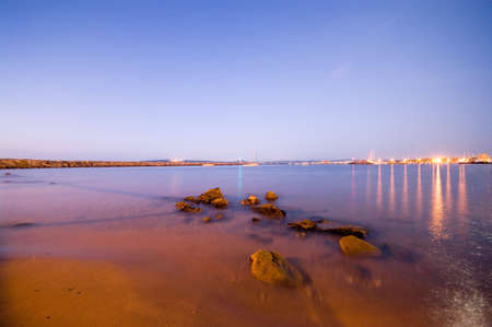 Sunrise in the beachの写真素材