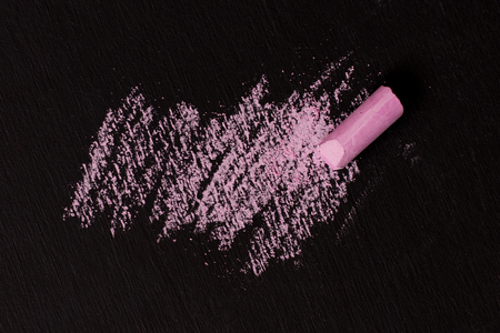 Pink chalk scrabbleの写真素材