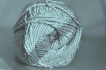gray wool ball. tonedの写真素材
