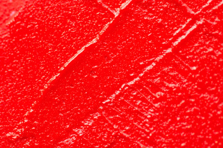 the texture of the lipstick