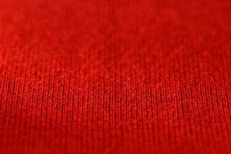 Red knitting wool. soft focusの写真素材