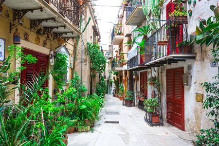 Monreale, Sicily typical, near Palermo, Italyの写真素材