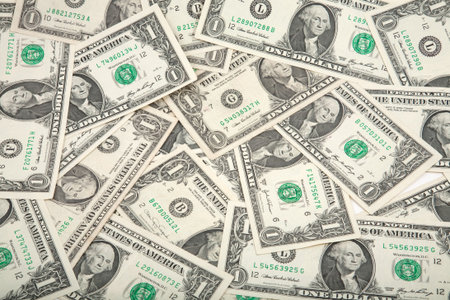 Spread of money as background, useful as background