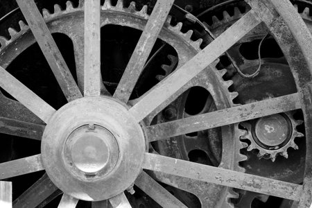 gears on an old steam engine