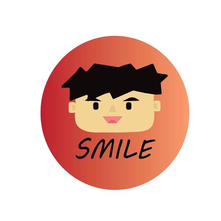 smiling faceのイラスト素材