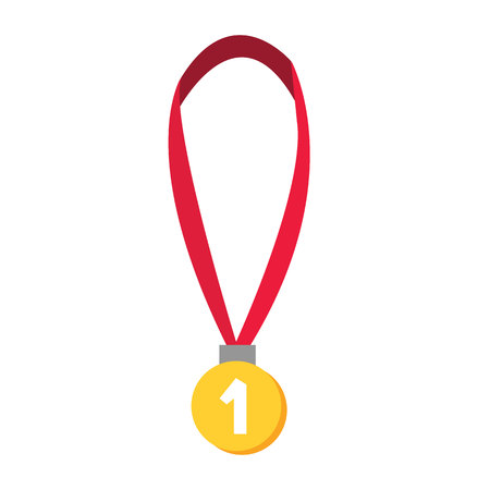 A gold medal iconのイラスト素材