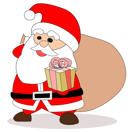 Santa gift boxesのイラスト素材