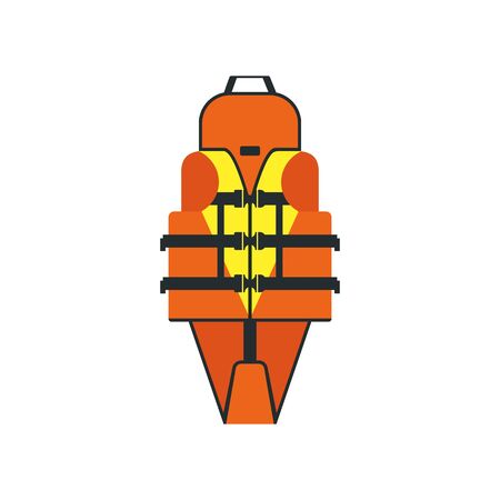 Life vest flat style vector illustration.のイラスト素材