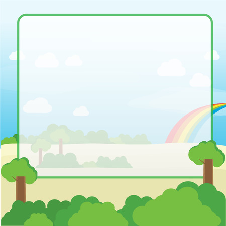 ิnature catoon backgroundのイラスト素材