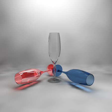 Glass Colorfulの写真素材