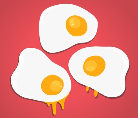 fried eggの写真素材