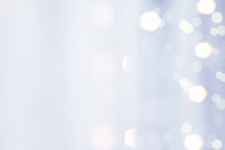 Blue Fabric with Bokeh Light Reflex Blur Backgroundの写真素材