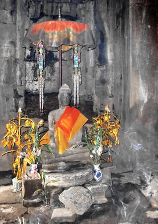 Magical buddha statueの写真素材