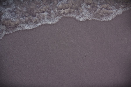 Sand beach and wave