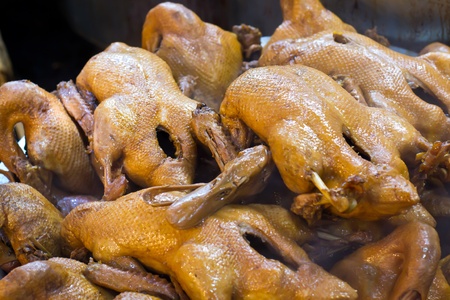 Pot stewed duck with five chinese spice blendの写真素材