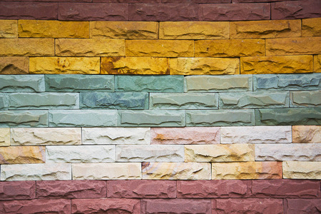 Background of brick wall textureの写真素材
