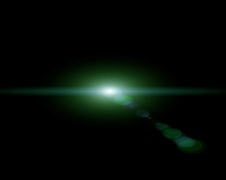 Abstract light on black backgroundの写真素材