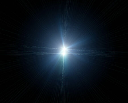 Abstract light on black backgroundの写真素材