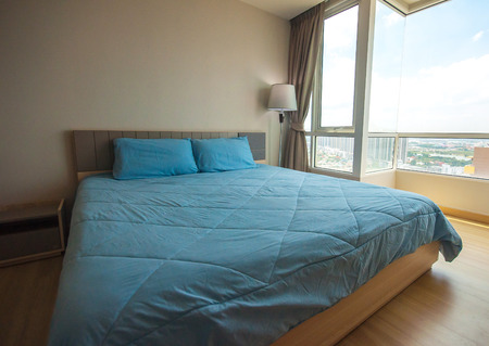 Beautiful bedroom interiorのeditorial素材