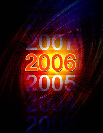 Computer illustration of the year 2006.