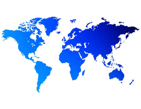 An unfolded map of the worldの写真素材