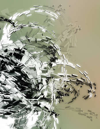 Three dimensional computer illustration with a sci-fi feelの写真素材