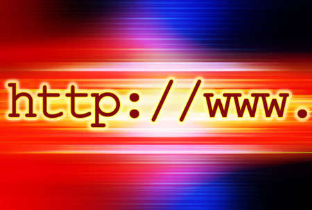 HTTP computer illustrationの写真素材