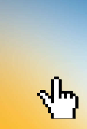 Computer cursor handの写真素材
