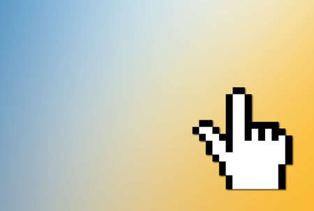 Computer cursor handの写真素材