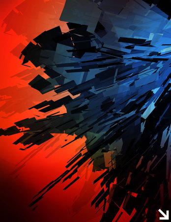 Three dimensional illustration with a sci-fi feelの写真素材